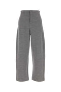 Grey Straight Flat Front Pants 1