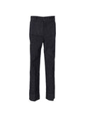 Dark Grey Slim Flat Front Pants 1