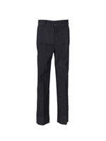 Dark Grey Slim Flat Front Pants 1