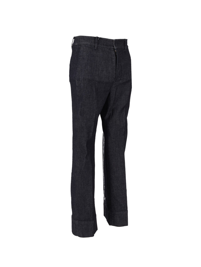 Dark Grey Slim Flat Front Pants 3