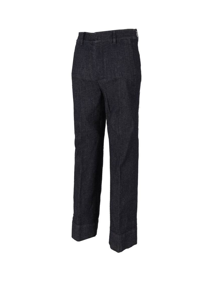 Dark Grey Slim Flat Front Pants 4