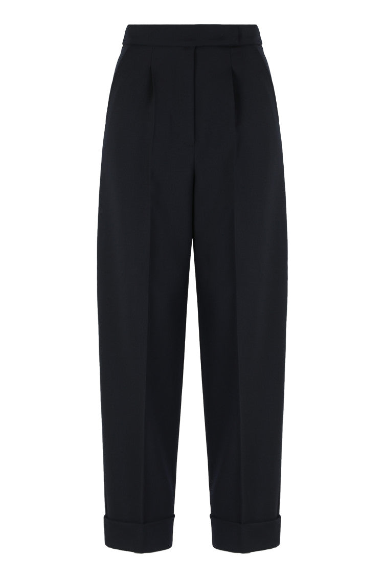 Black Tailored Flat Front Pant 1