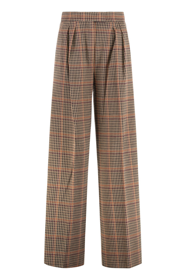 Multicolor Loose Pleated Pants 1