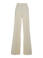 Off White Regular Flat Front Pants 1