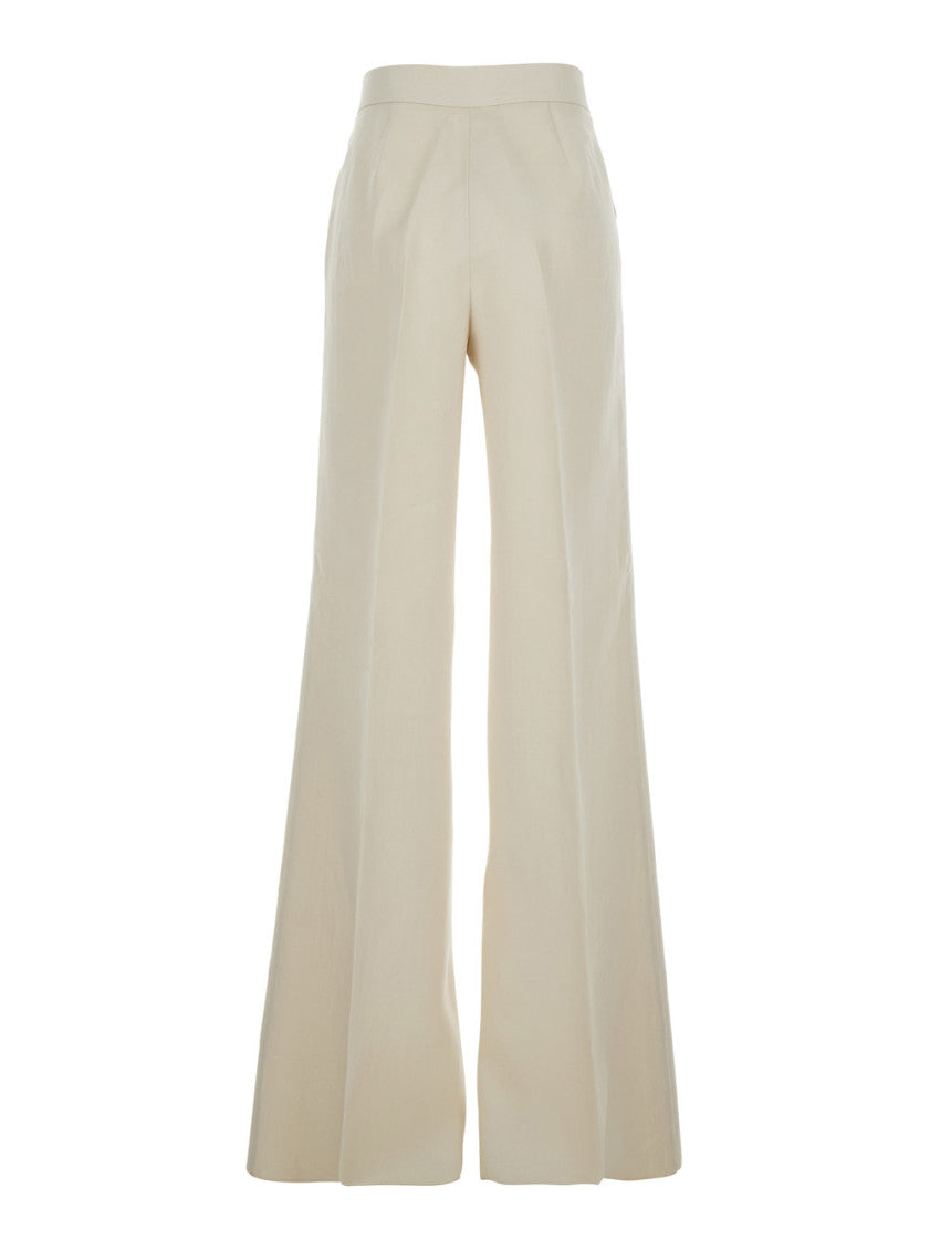 Off White Regular Flat Front Pants 2