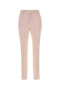 Pink Slim Flat Front Pants 1