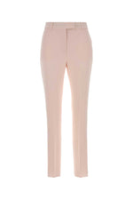 Pink Slim Flat Front Pants 1
