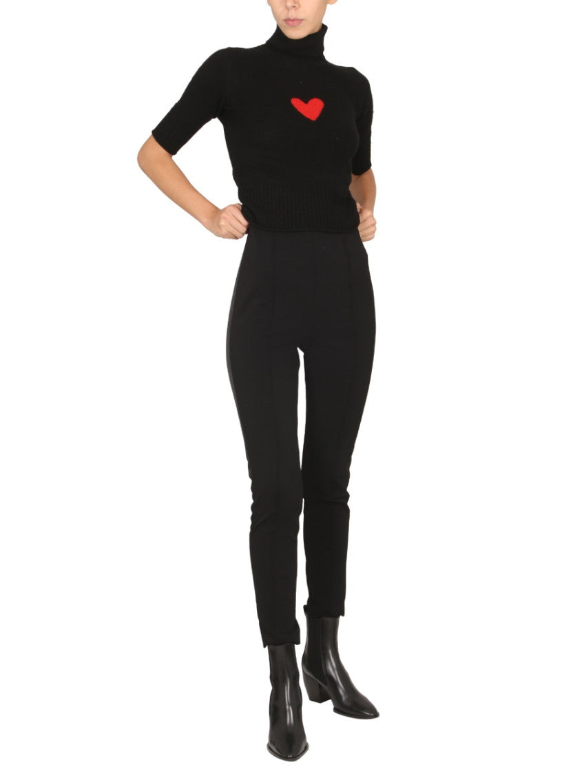 Black Skinny Flat Front Pant 3
