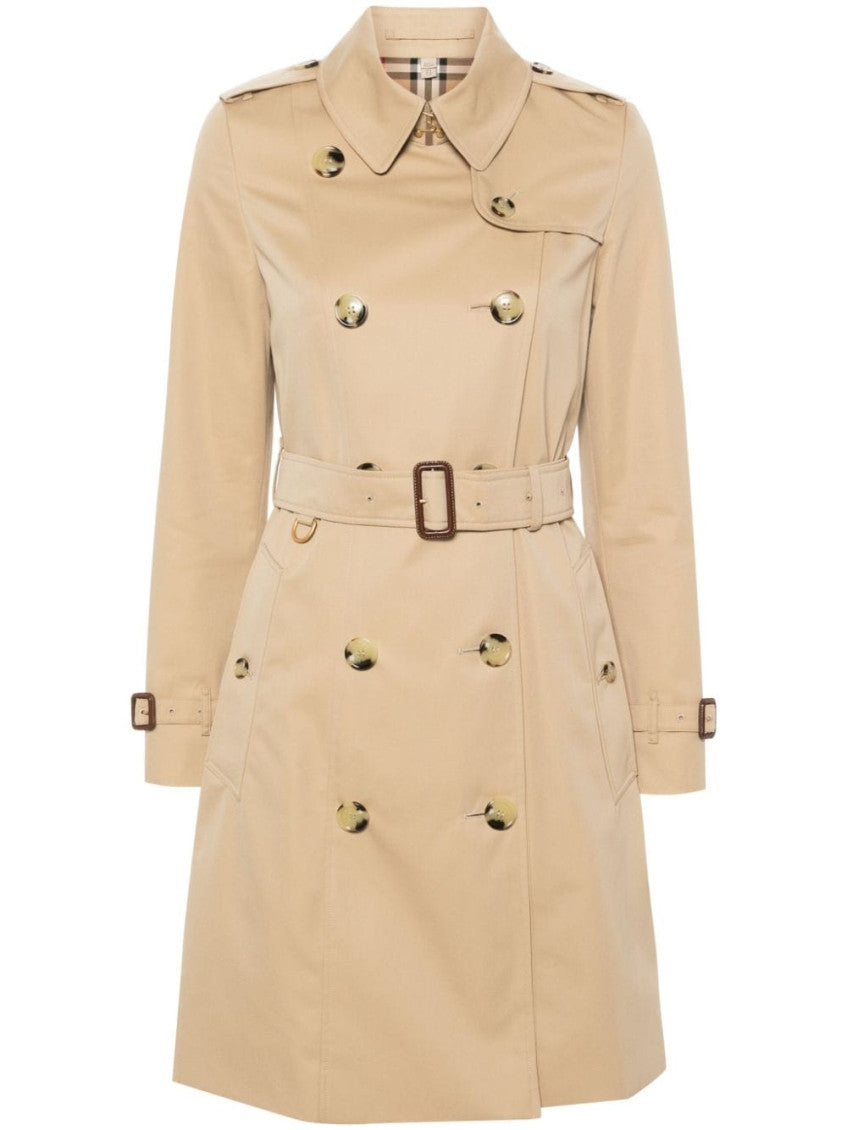 Beige Chelsea cotton trench coat 1