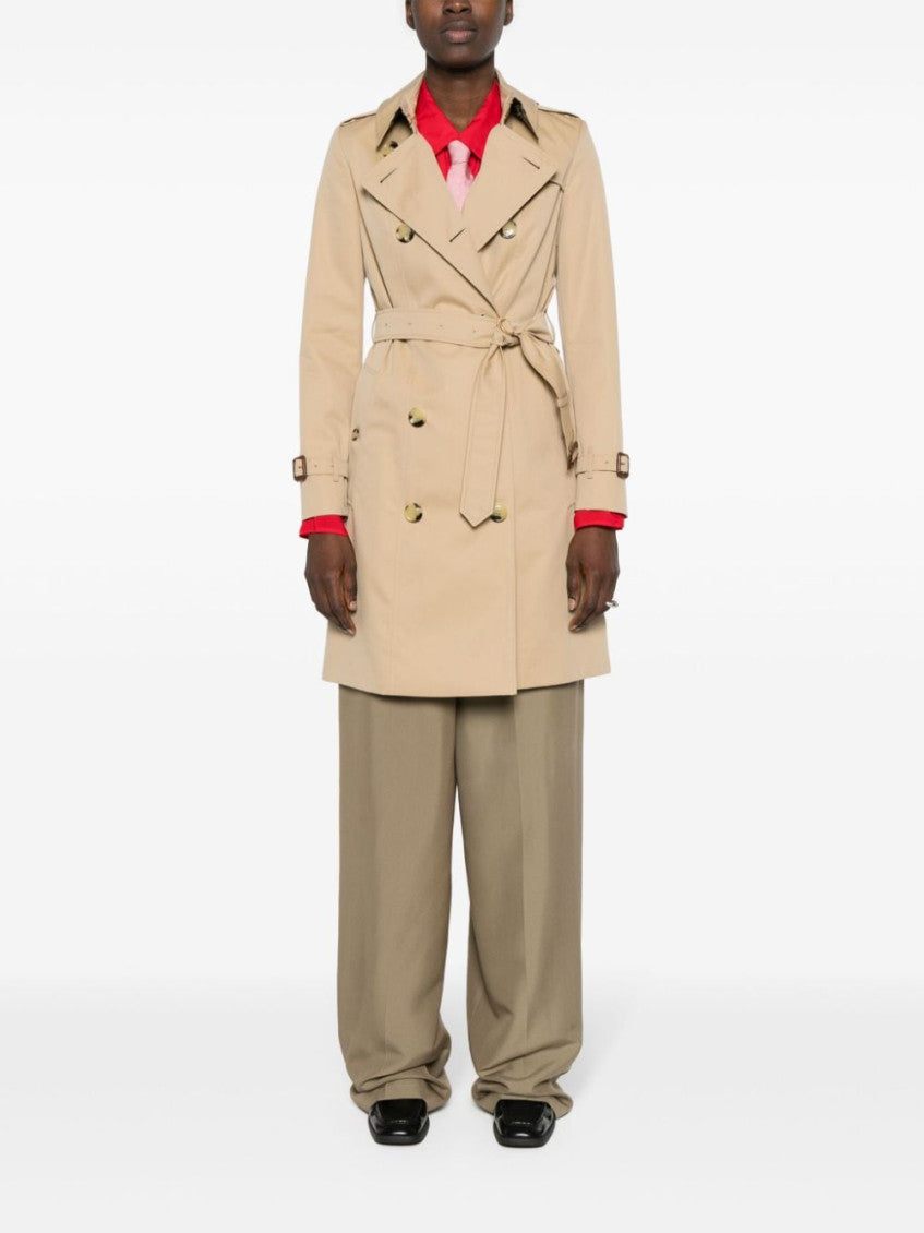 Beige Chelsea cotton trench coat 5