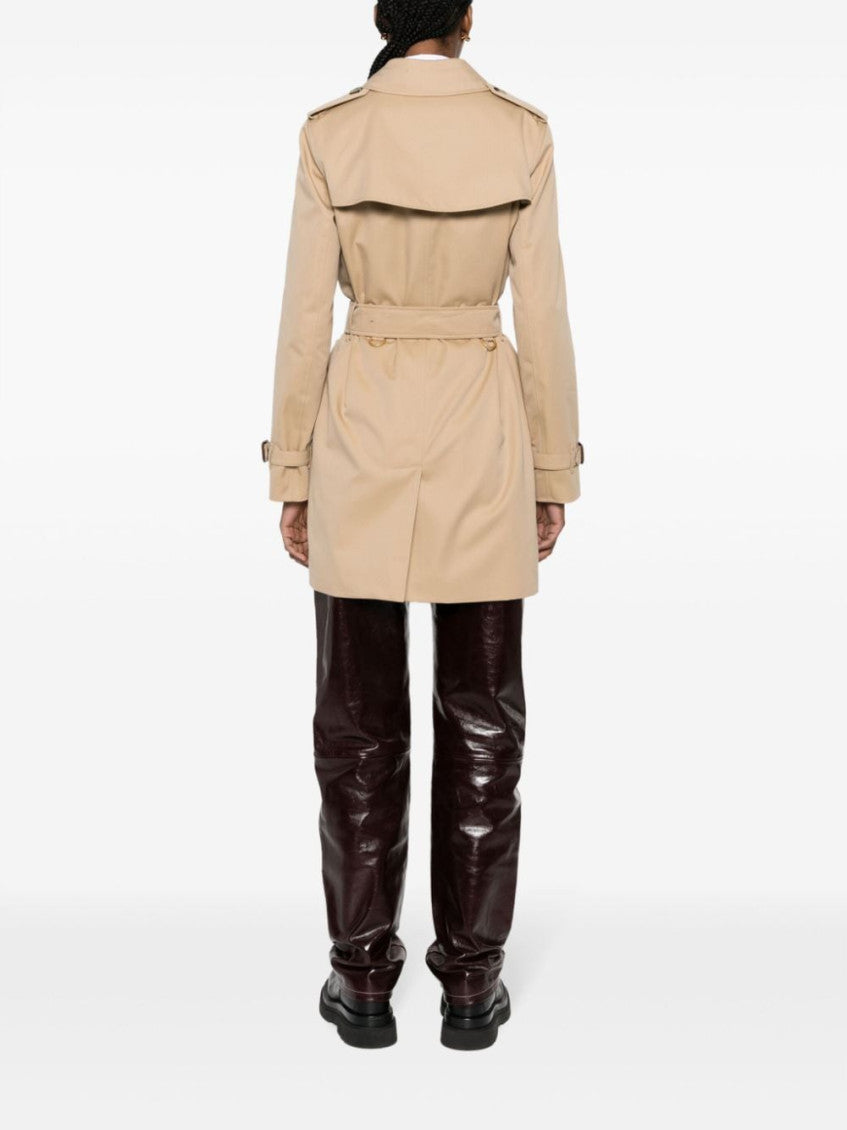 Beige Cotton Trench Coat 5