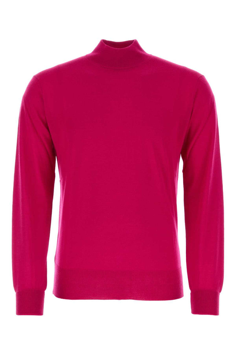 Fuchsia wool sweater 1