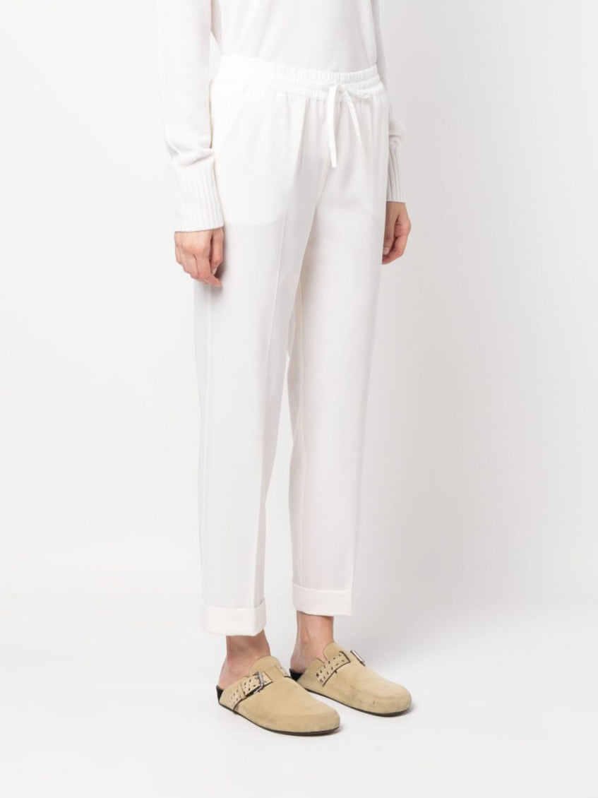 White Slim Fit Trouser 4