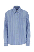 Light Blue Printed Poplin Shirt 1