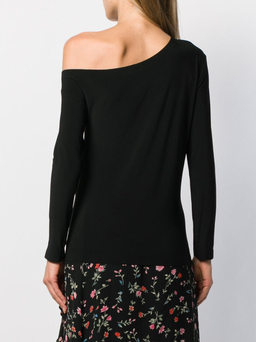 Black Long sleeves drop shoulder top 5