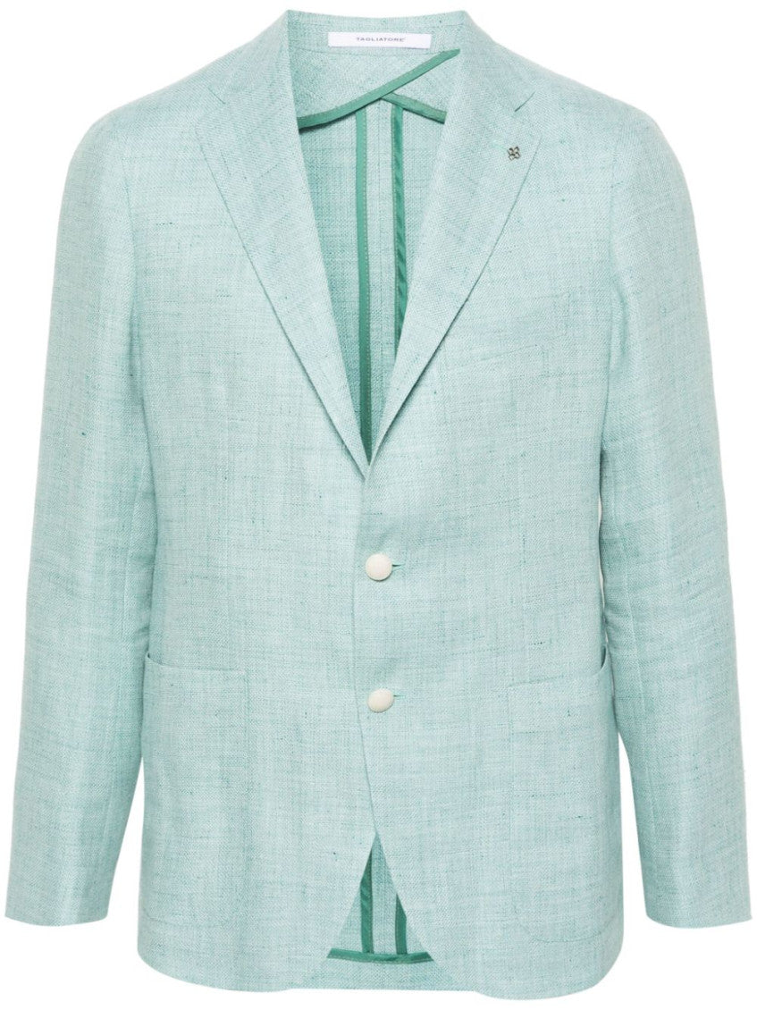Light Blue Single Breasted Blazer 1
