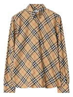 Beige Check Shirt 1