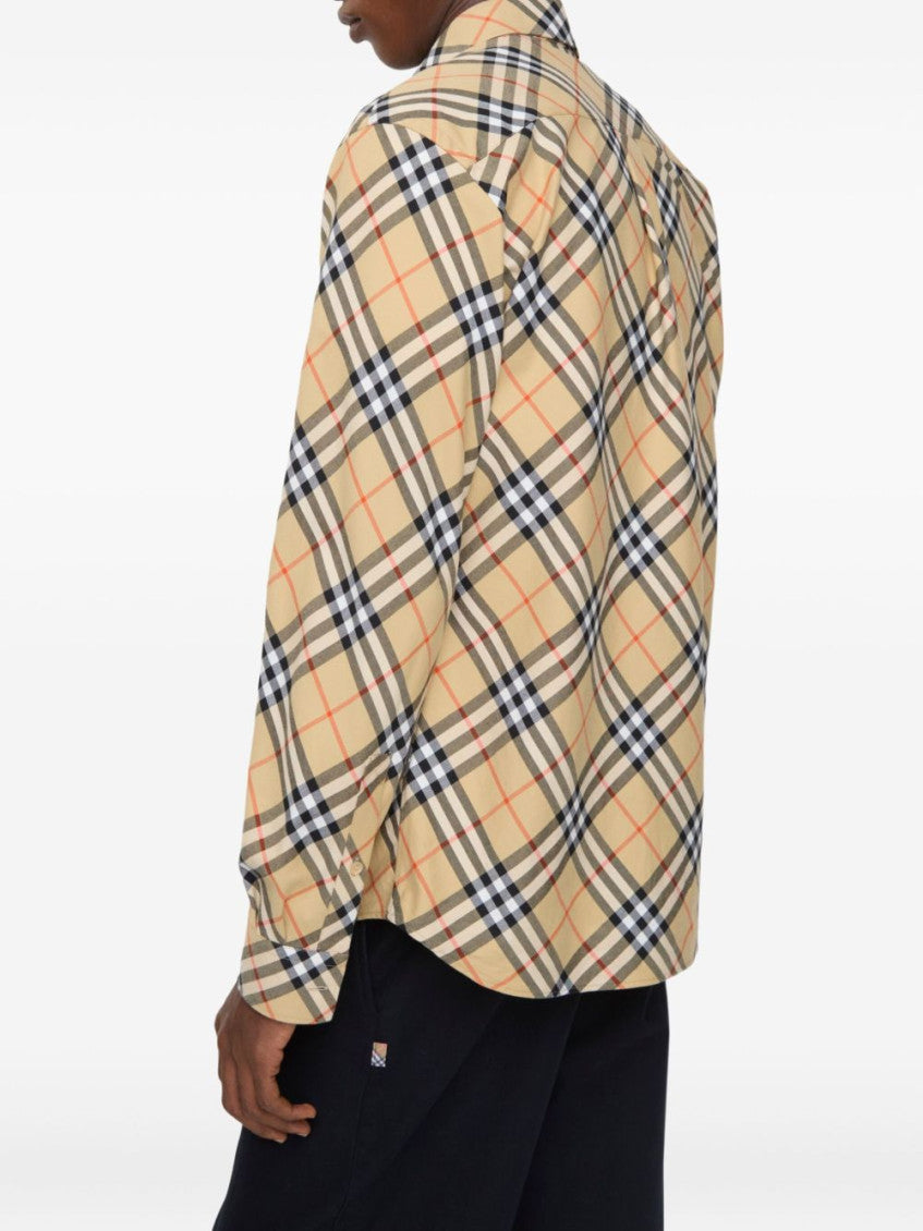 Beige Check Shirt 2