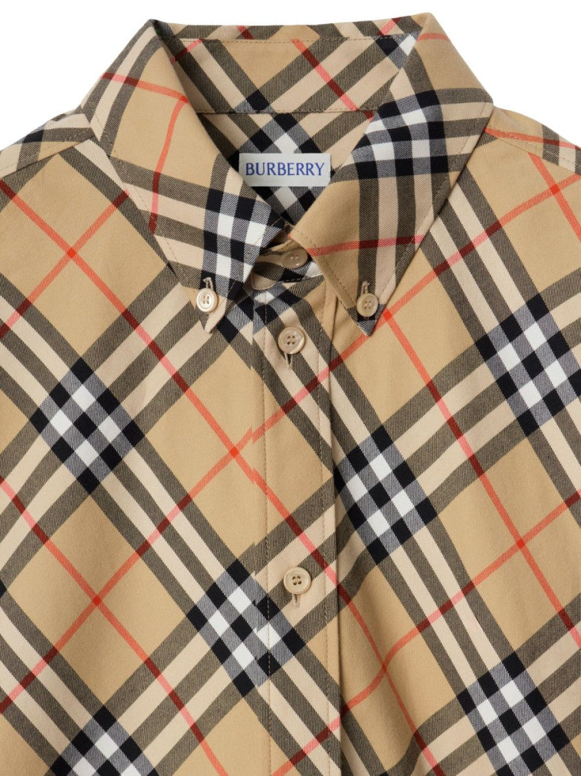 Beige Check Shirt 3