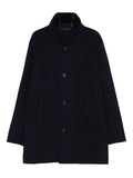 Navy Blue High-neck Coat 1