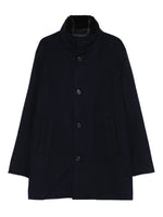 Navy Blue High-neck Coat 1