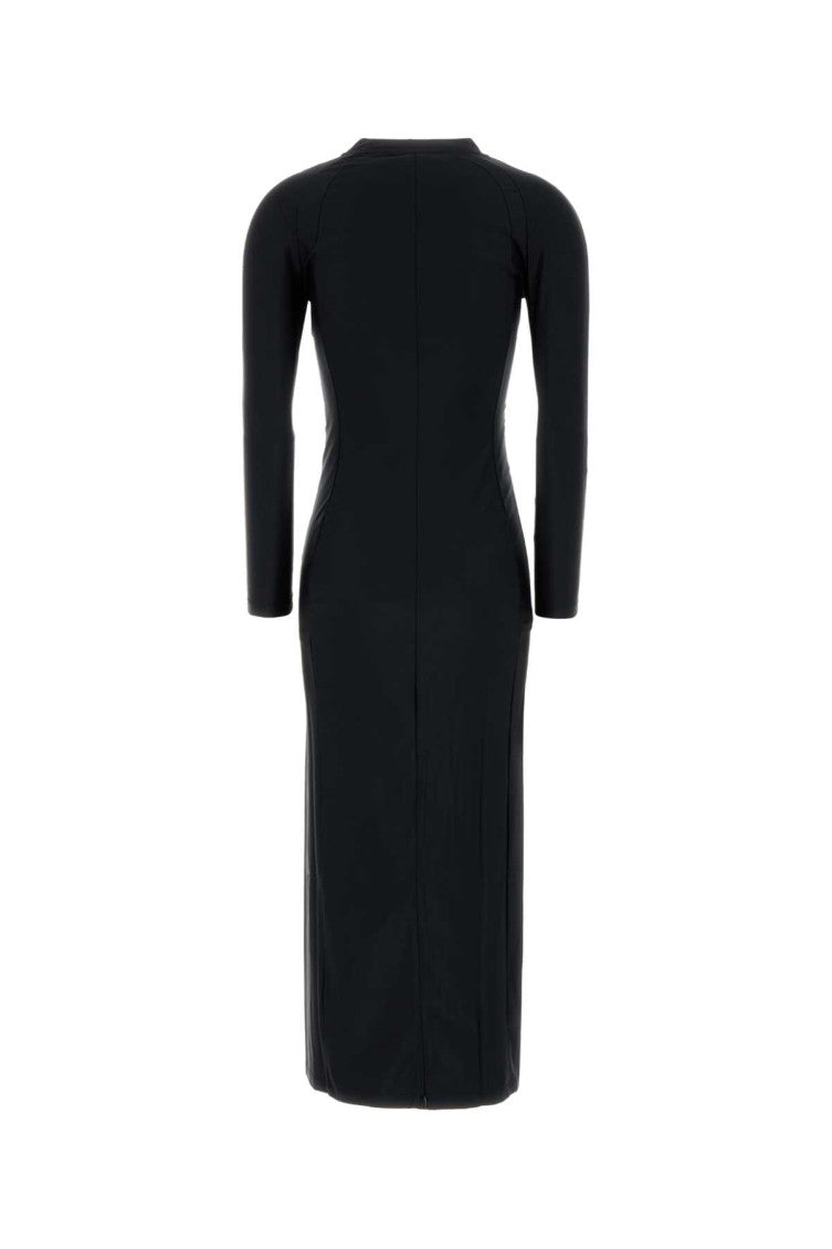 Black Logo-print Midi Dress 2