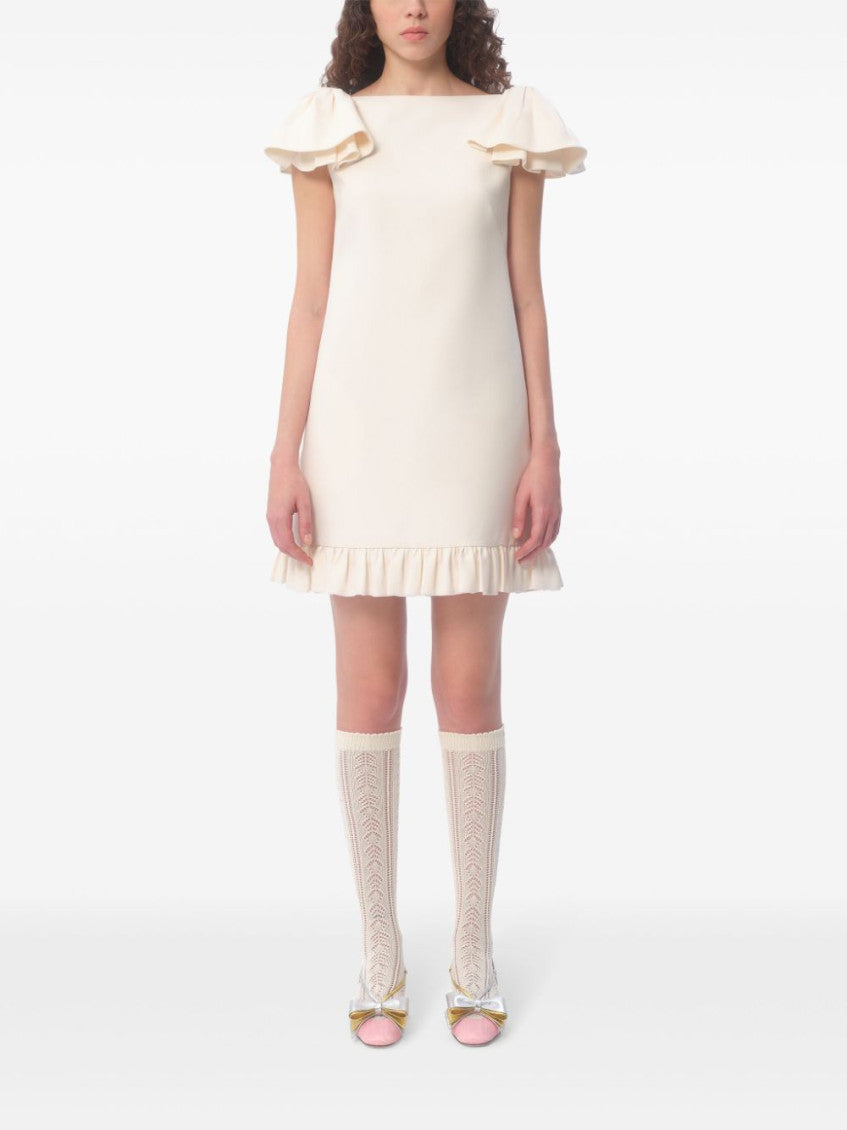 White Crepe Couture Dress 2