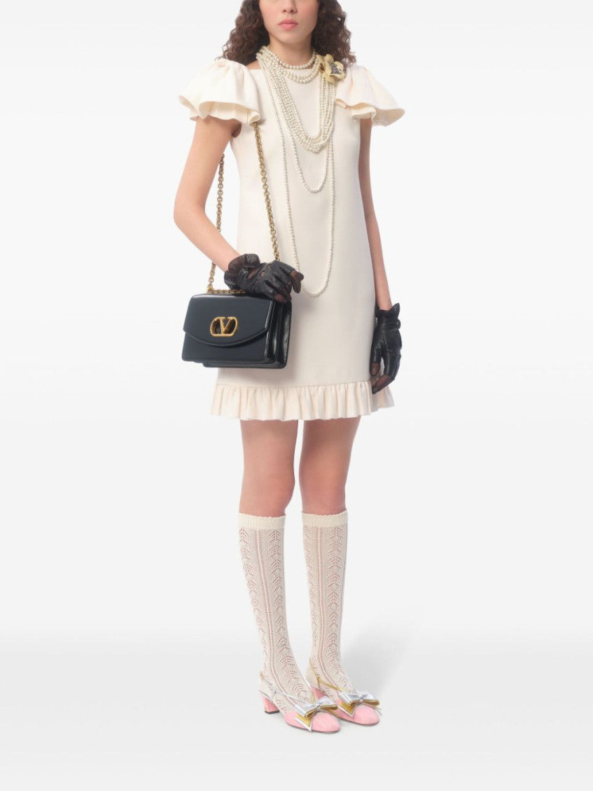 White Crepe Couture Dress 4