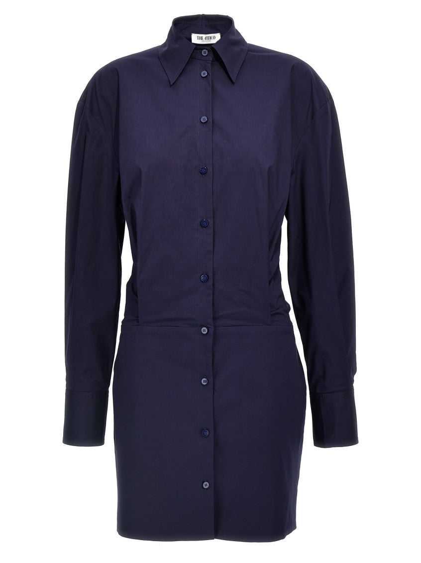 Blue Mini chemisier dress 1
