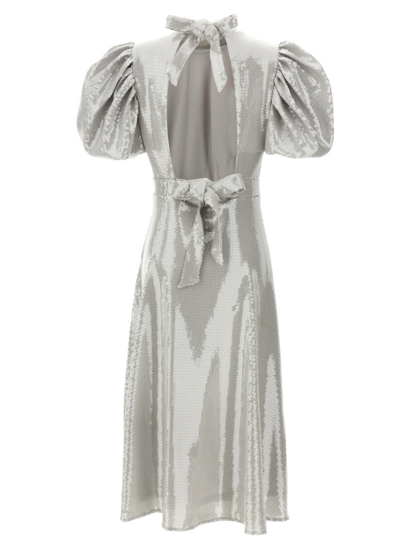 Grey Sequin midi dress 2