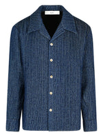 Navy Blue Textured Shirt 1