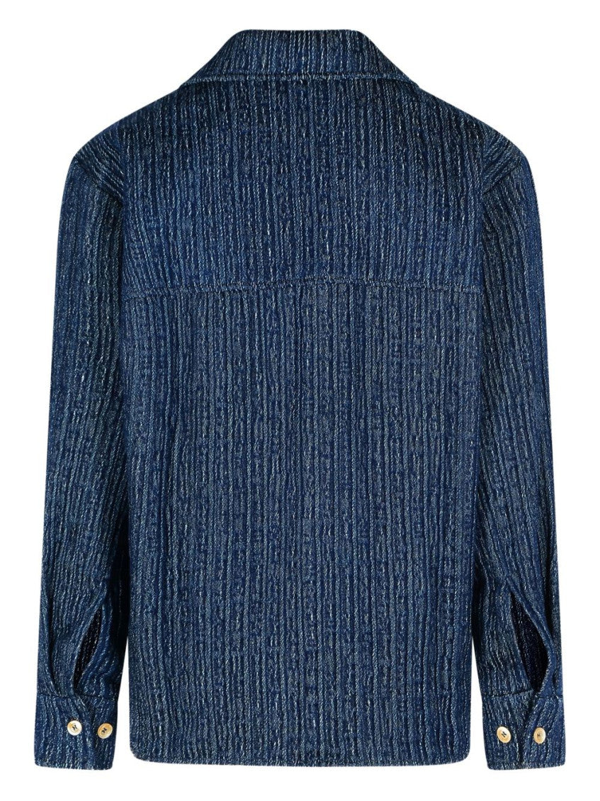 Navy Blue Textured Shirt 2