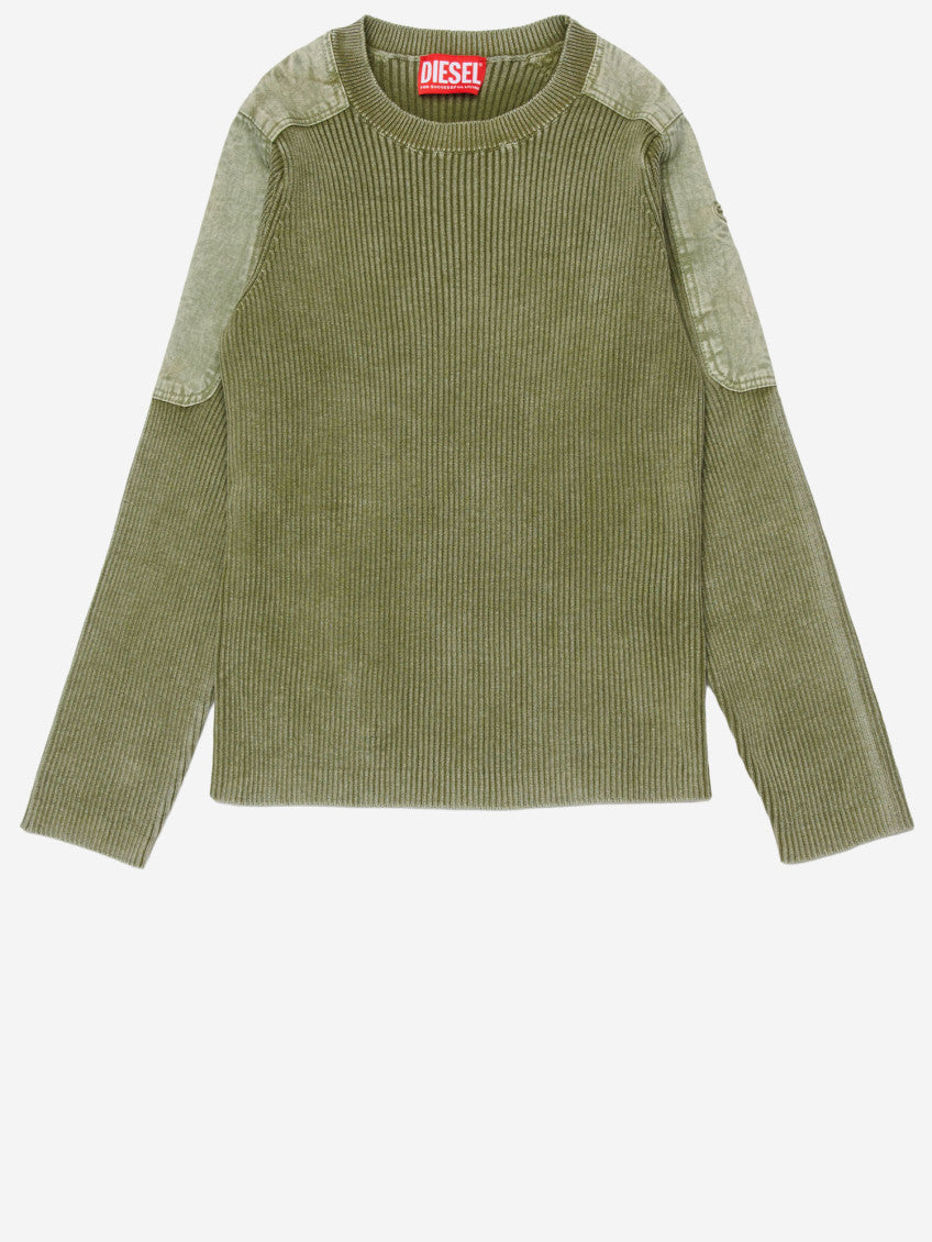 Boys Green Crew Neck Sweater 1