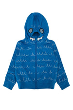 Kids Blue Zip Up Hoodie 1