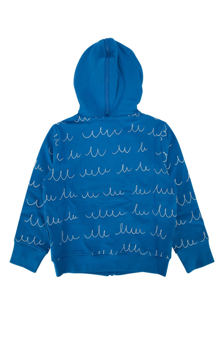 Kids Blue Zip Up Hoodie 2