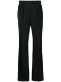 Black Wool Blend Trousers 1