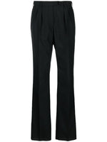 Black Wool Blend Trousers 1