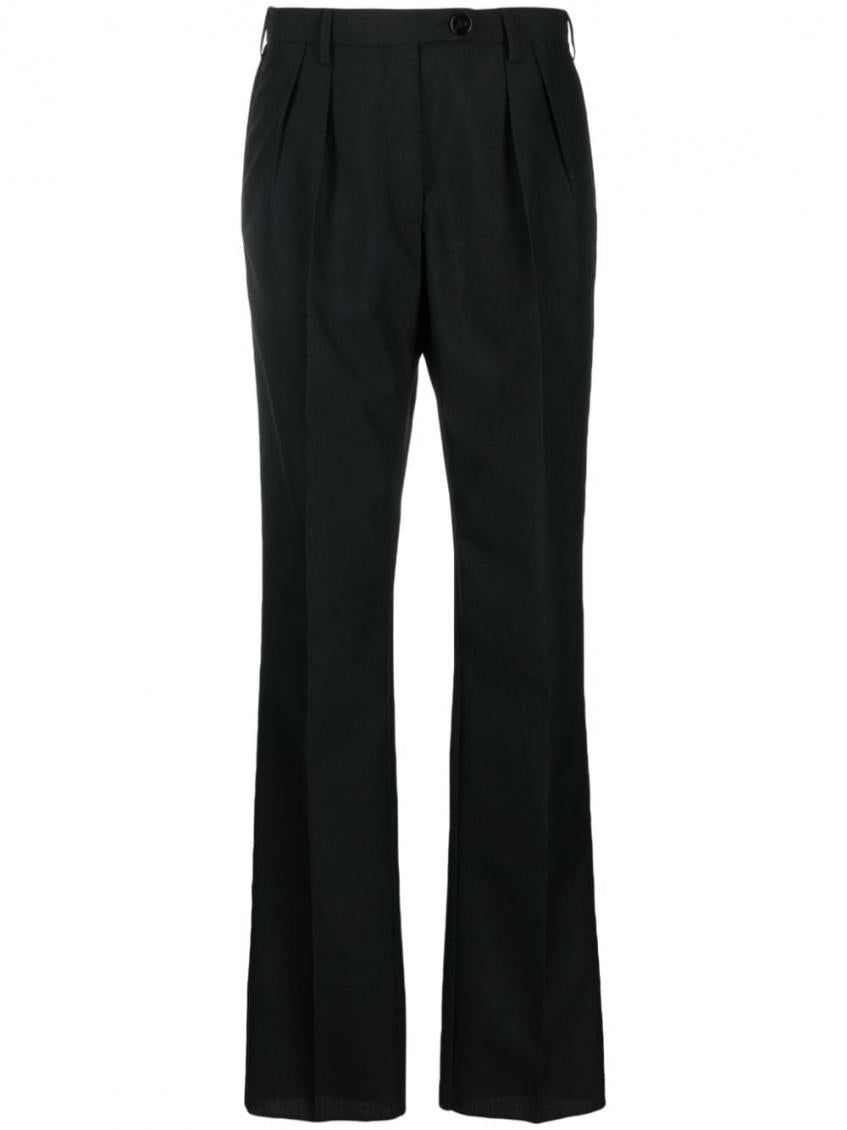 Black Wool Blend Trousers 2