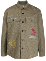 Olive Camouflage Print Shirt 1
