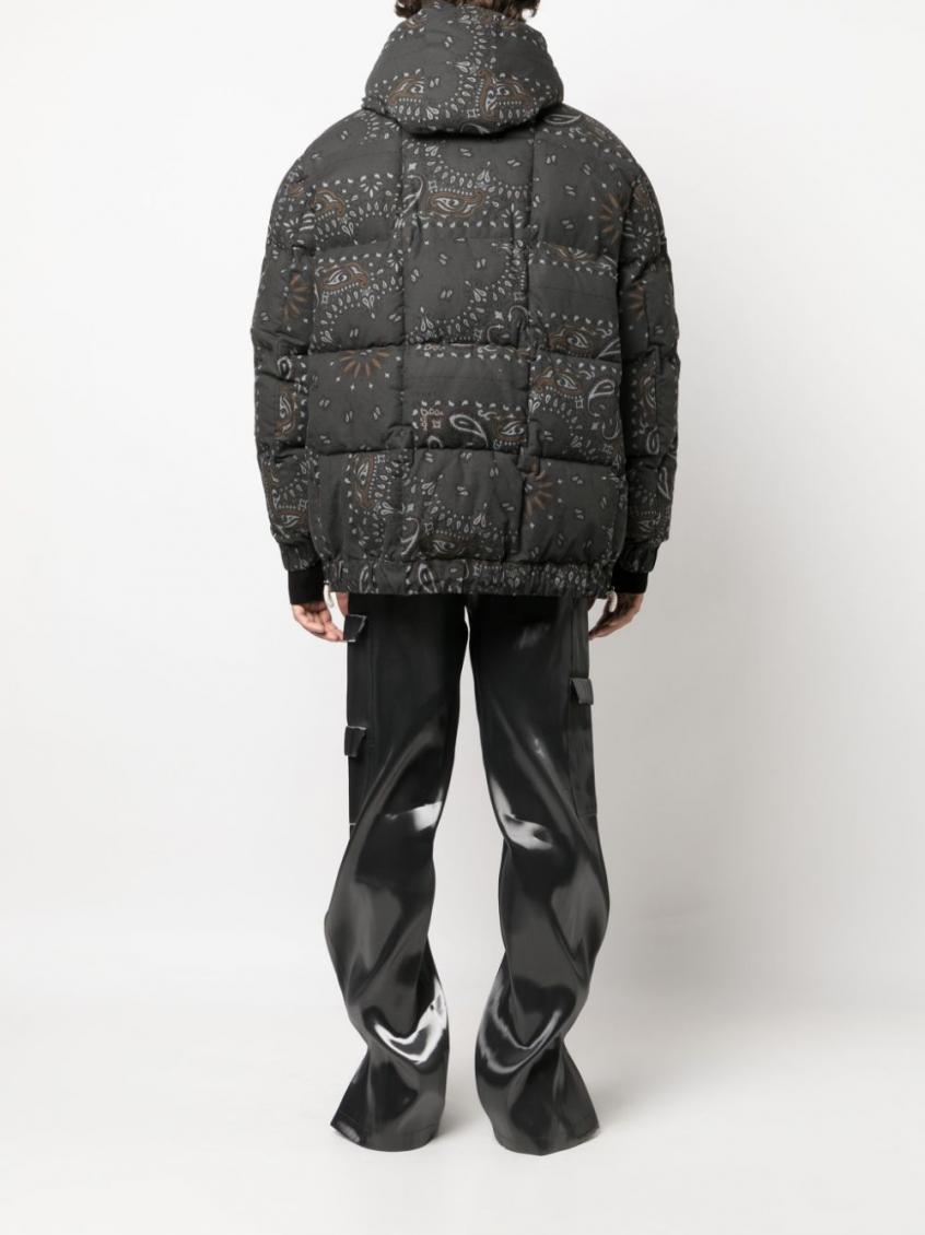 Grey Bandana Print Jacket 4