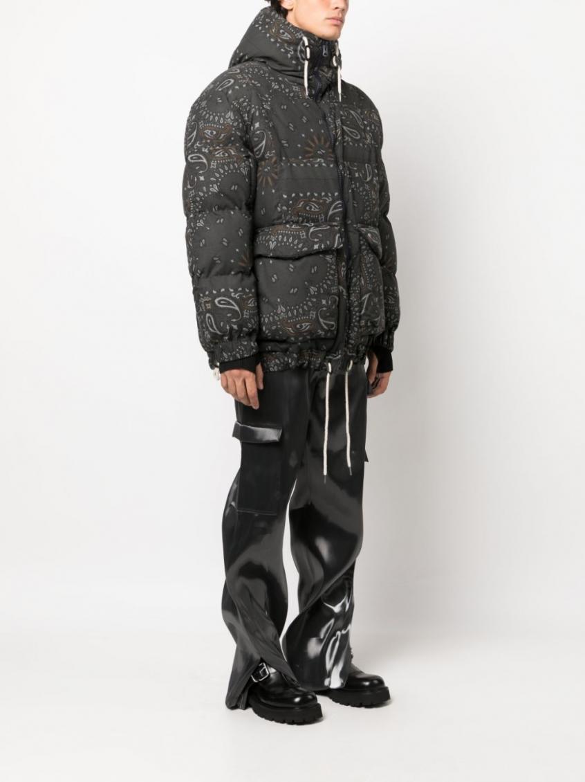 Grey Bandana Print Jacket 5