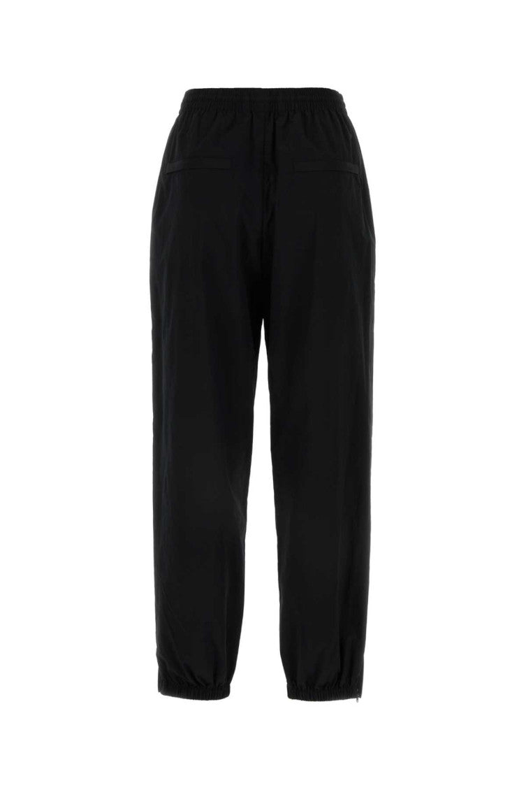 Black polyester blend joggers 2