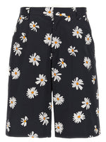 Black 'Margherite' print bermuda shorts 1