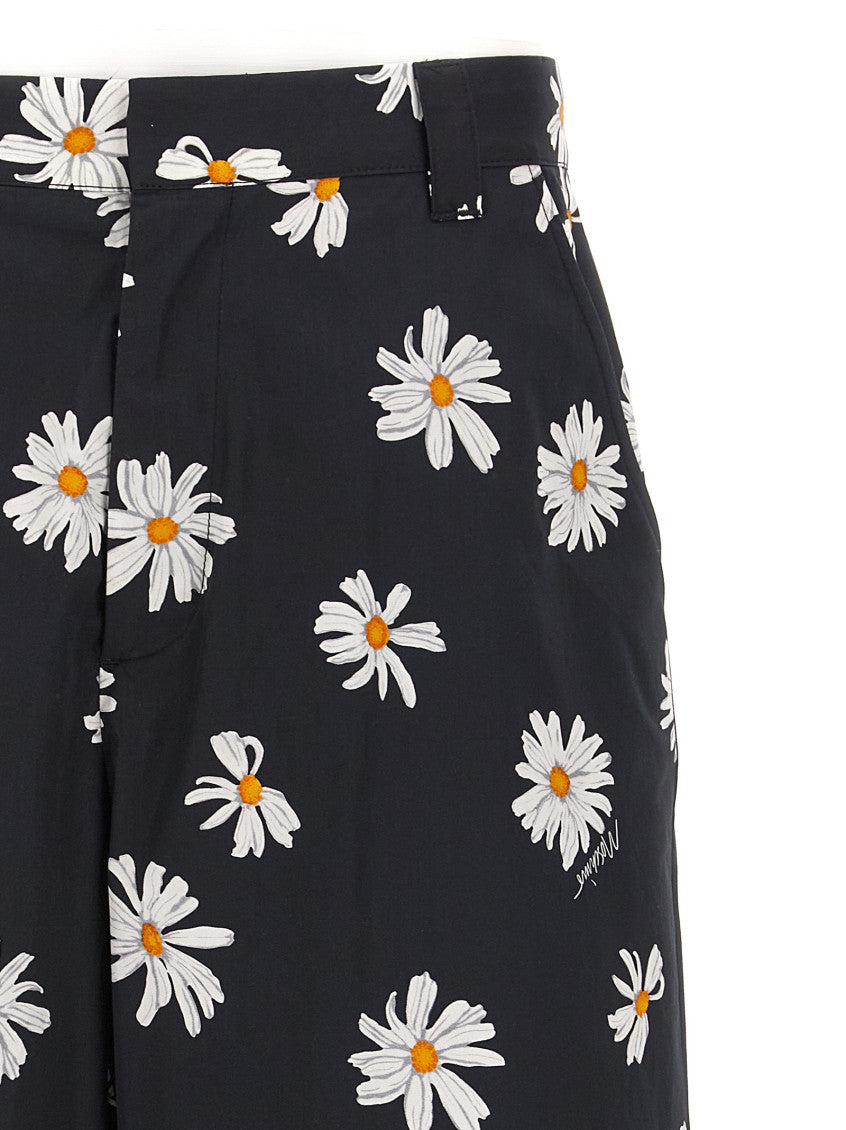 Black 'Margherite' print bermuda shorts 3