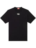 Black Round Neck Logo Plaque T-Shirt 1