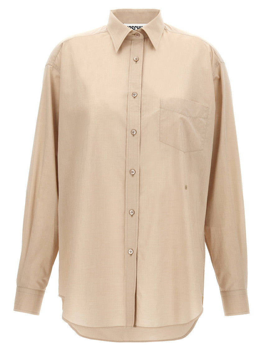 Beige Cotton shirt 1