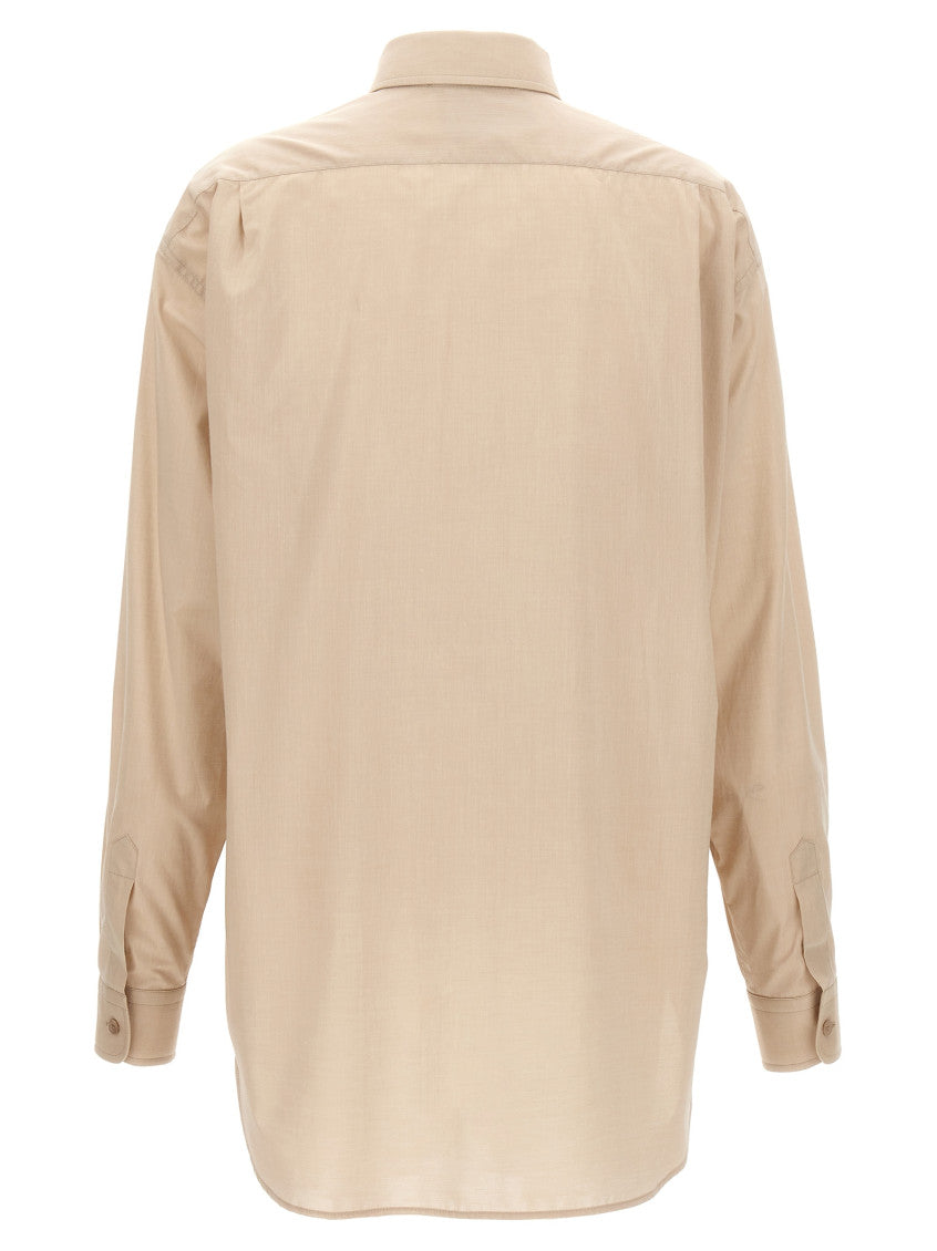 Beige Cotton shirt 2