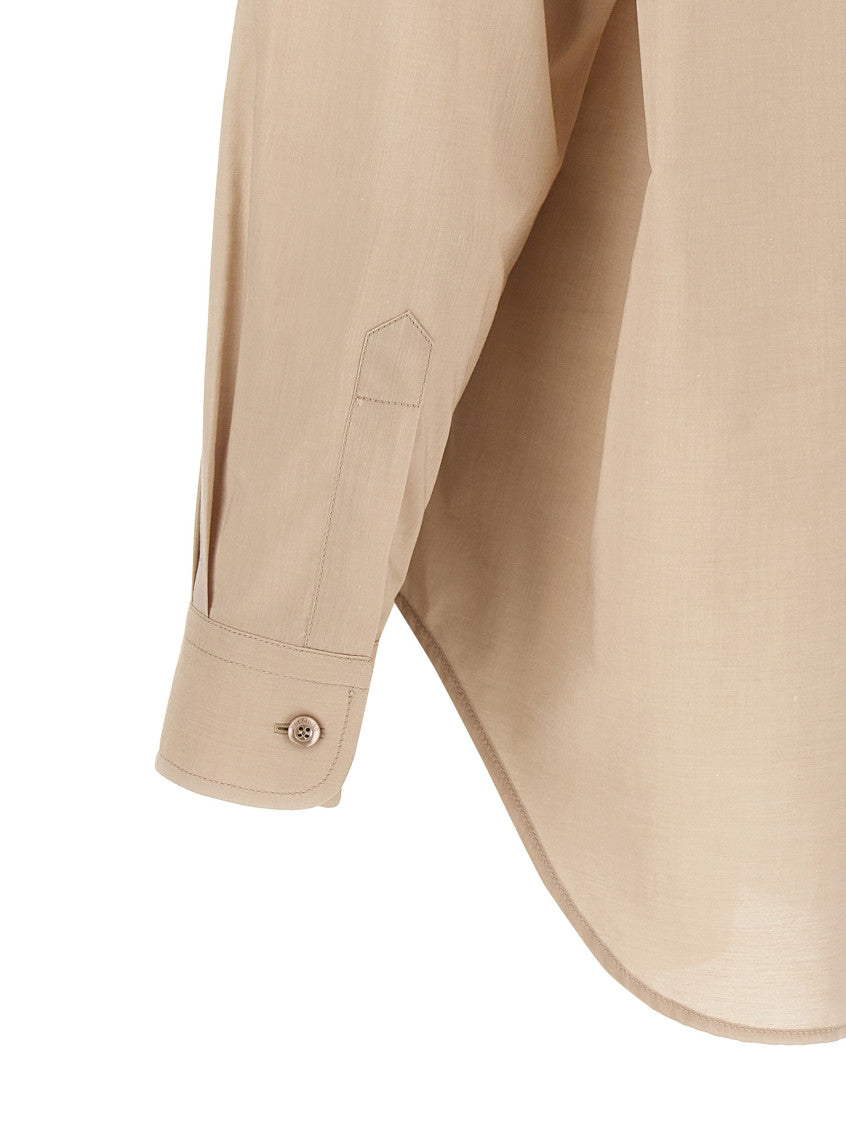 Beige Cotton shirt 4