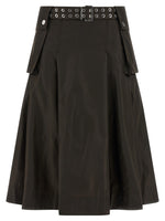Brown 'Duchesse Nylon Pleated' skirt 1