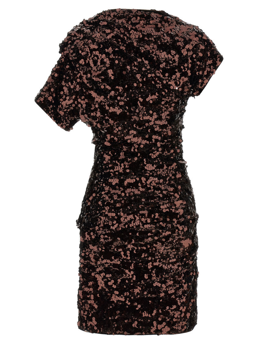 Brown 'Sequins Mini' Dress 2